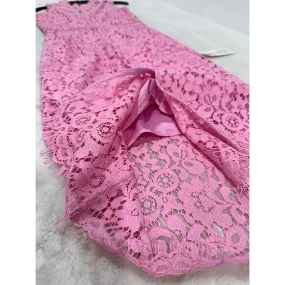 New Bardot Women's Size XS milana lace sheath dress - pink bloom - Picture 13 of 13